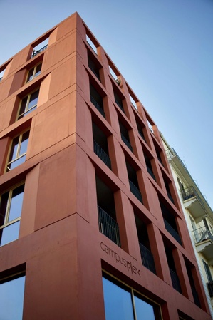 Le nouveau bâtiment CampusPlex 2.0, situé cours Napoleon à Ajaccio. Le nouveau bâtiment CampusPlex 2.0, situé cours Napoleon à Ajaccio.