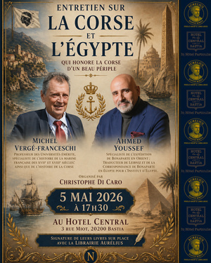 La Corse et l'Égypte : Thème des « Entretiens d'Aurélius » à Bastia La Corse et l'Égypte : Thème des « Entretiens d'Aurélius » à Bastia