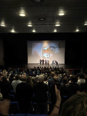 L'avant-première du film.