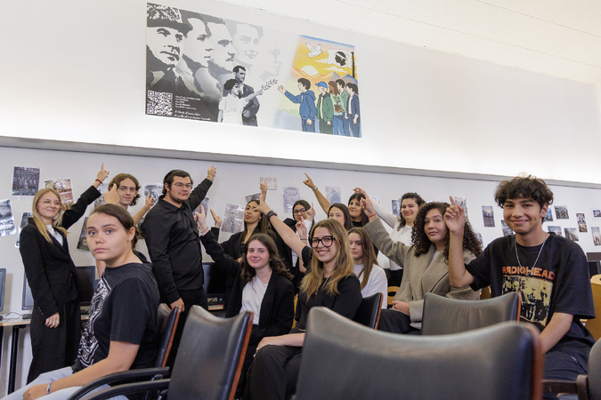 Les élèves de la classe AGOrA