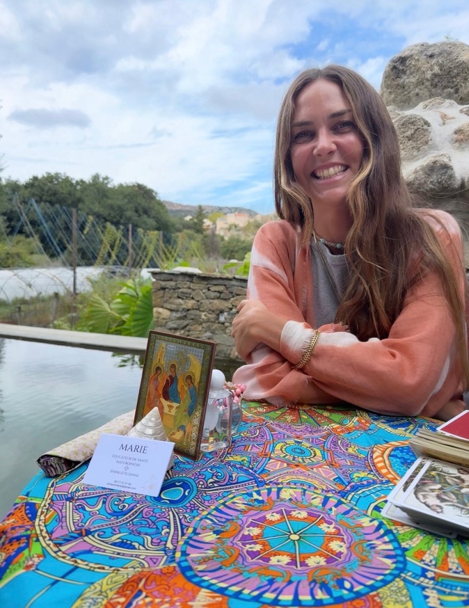 Marie Schiavo, ancien mannequin exerce la fonction de naturopathe. Elle a developpé très jeune un don de médiumnité. (Photo Jean-Michel Schiavo)
