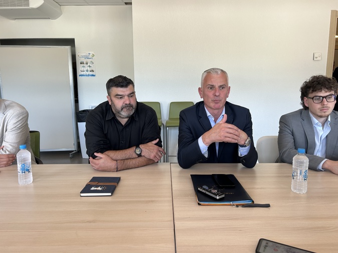 Les députés européens Jérémy Decerle et Grégory Allione sont en visite en Corse Les députés européens Jérémy Decerle et Grégory Allione sont en visite en Corse