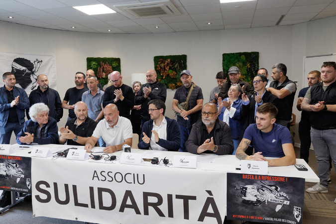 L'Associu Sulidarità et Nazione ont tenu une conférence de presse ce mercredi à Bastia
