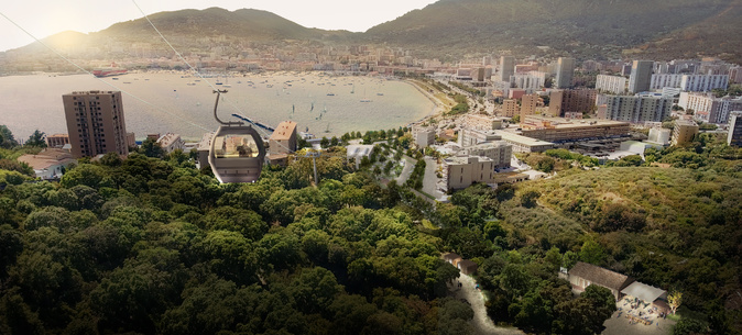 Futur parc urbain d'Ajaccio : du pétrole découvert sous le téléphérique Angelo, la CAPA suspend une partie du chantier