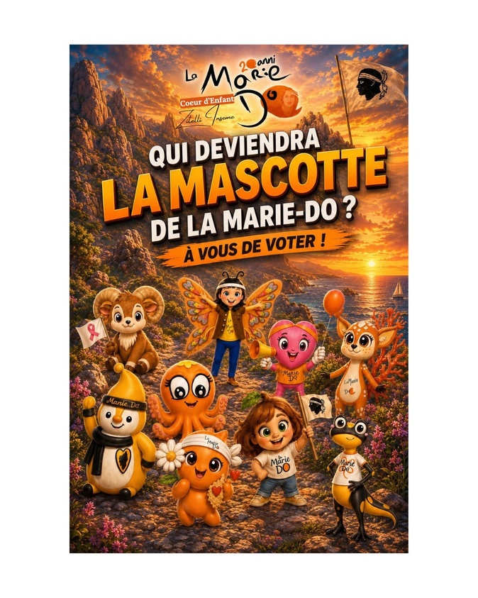 Pour ses 20 ans, la Marie-Do invite les Corses à co-créer sa mascotte Pour ses 20 ans, la Marie-Do invite les Corses à co-créer sa mascotte