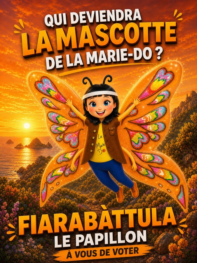 Pour voter pour Fiarabàttula, la mascotte imaginée par le collège de Corte, envoyez MASCOTTE9 au 92030 (2 € + prix d'un SMS)