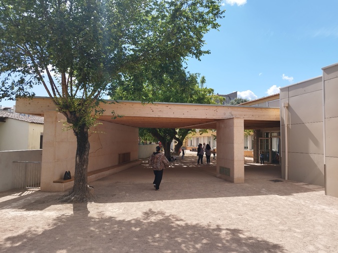 Le préau de l'école maternelle Jean-Santini a été inauguré ce lundi 18 mai.