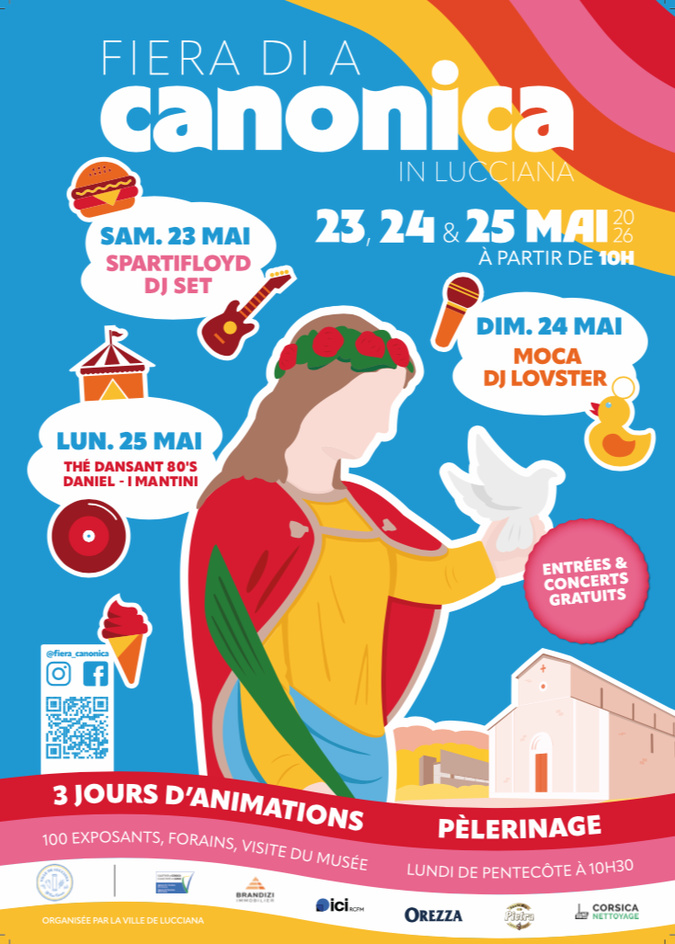 Lucciana : A Fiera di a Canonica revient pour une 128e édition du 23 au 25 mai Lucciana : A Fiera di a Canonica revient pour une 128e édition du 23 au 25 mai
