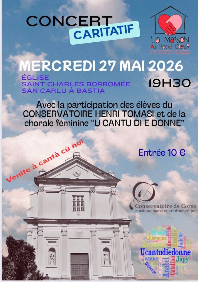 Bastia - Concert solidaire pour la Maison du Sacré Coeur