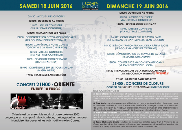 La Pieve di Lota raconte son histoire les 18 et 19 Juin La Pieve di Lota raconte son histoire les 18 et 19 Juin