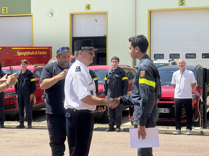 À Furiani, les cadets de la sécurité civile reçoivent leurs diplômes