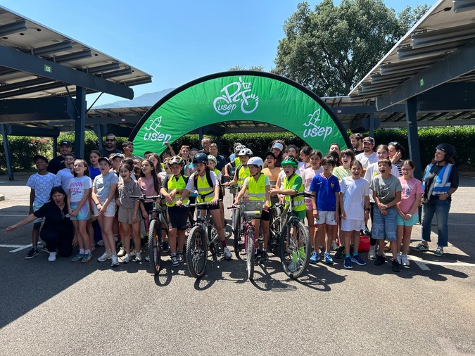 « Un P’tit tour à vélo » a regroupé une quarantaine d'élèves des écoles de Biguglia, Borgo et Lucciana. Borgo !