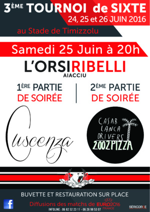 Ajaccio : Troisième tournoi de sixte de l'Orsi Ribelli Ajaccio : Troisième tournoi de sixte de l'Orsi Ribelli