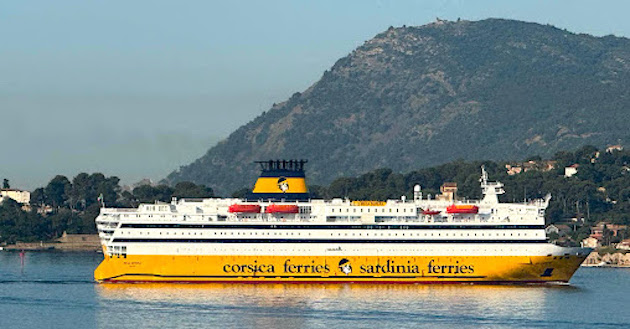 Le "Mega Serena" a fait sa première traversée entre Toulon et Bastia