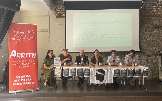 À Bastia, la réforme constitutionnelle sur l’autonomie de la Corse au cœur du scontru d’Arritti