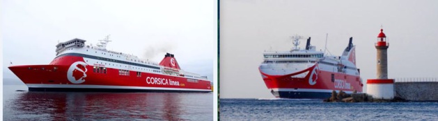 Le "Danielle Casanova" paré à son tour aux couleurs de Corsica Linea Le "Danielle Casanova" paré à son tour aux couleurs de Corsica Linea