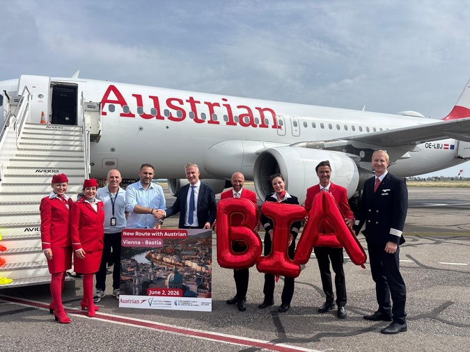 Bastia accueille le premier vol direct d’Austrian Airlines en provenance de Vienne Bastia accueille le premier vol direct d’Austrian Airlines en provenance de Vienne