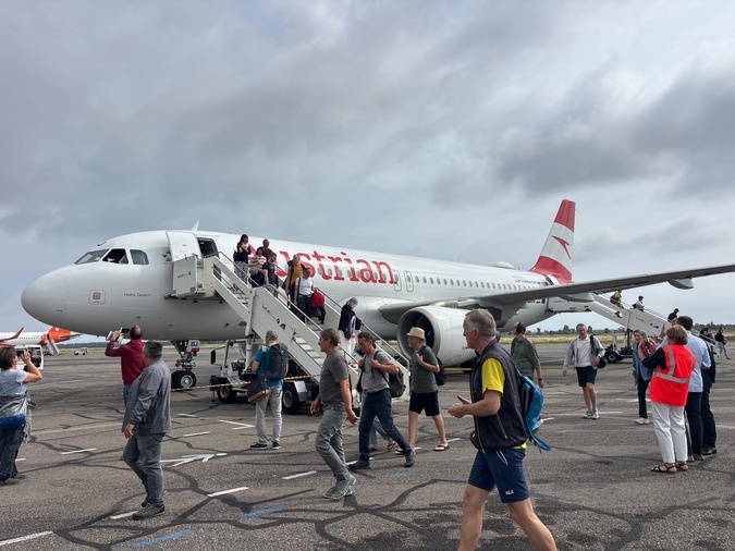 Bastia accueille le premier vol direct d’Austrian Airlines en provenance de Vienne