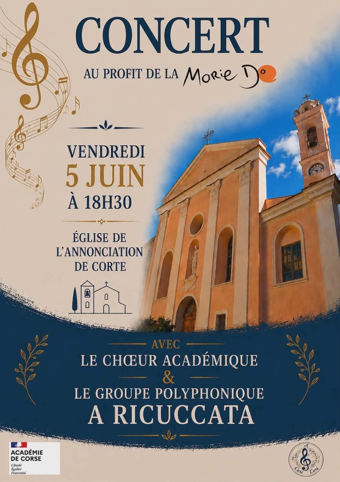 Corte - Deux concerts ce vendredi au profit de La Marie Do