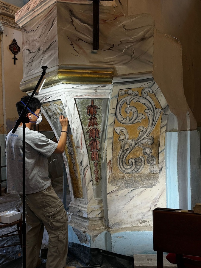 Erbaghjolu - Un chantier-école de restauration du patrimoine prend racine dans l’église du village