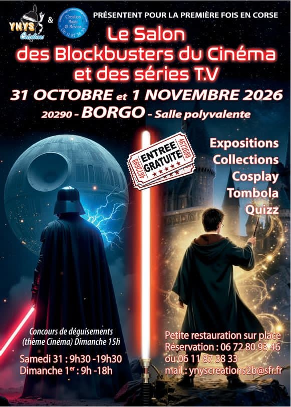 Les inscriptions sont ouvertes pour le salon des blockbusters du cinéma et des séries TV.