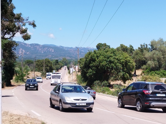 Sur cette ligne droite à la sortie nord de Portivechju, se sont produits sept accidents graves depuis 2016.