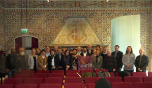 Les présidents des Centres culturels européens saint-Martin réunis à Pavie.