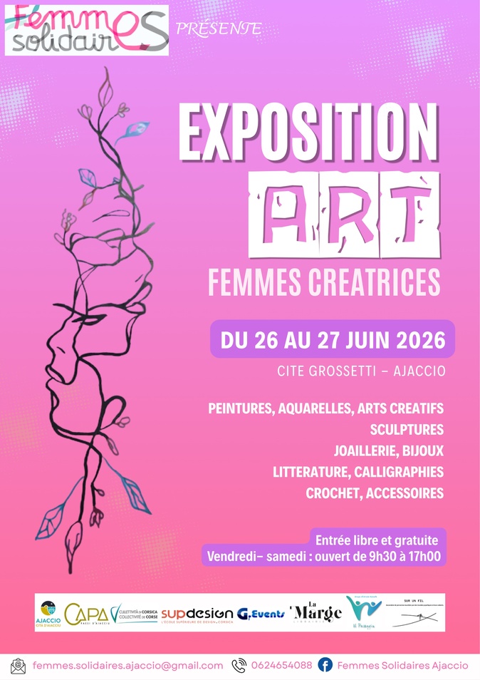 Femmes Créatrices : à Ajaccio, l’art féminin s’expose pour la première fois Femmes Créatrices : à Ajaccio, l’art féminin s’expose pour la première fois