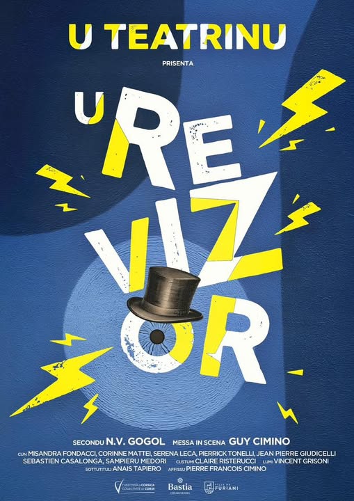 Théâtre : U Revizor d’U Teatrinu ce jeudi 25 juin à 21h30 dans la cour du Palais des Gouverneurs à Bastia