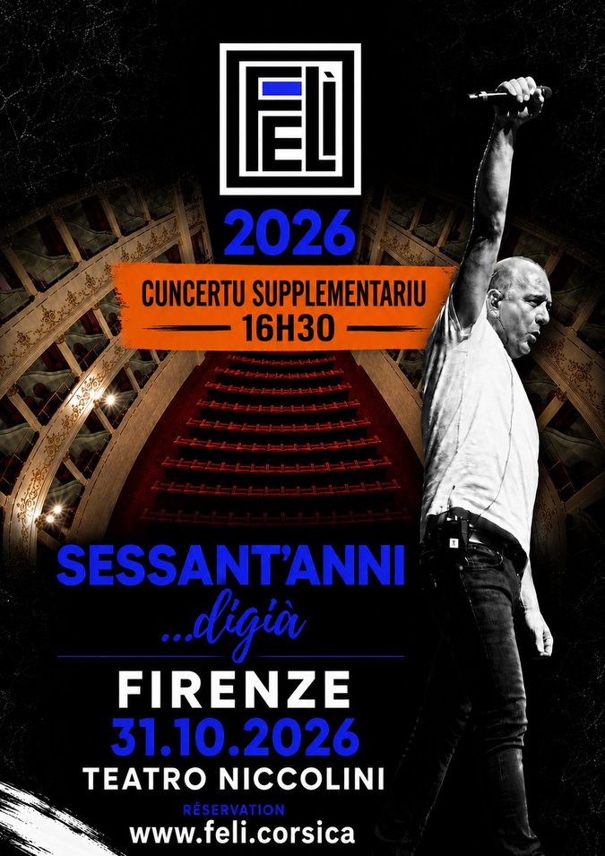 Une seconde date à Florence pour le chanteur Felì Une seconde date à Florence pour le chanteur Felì