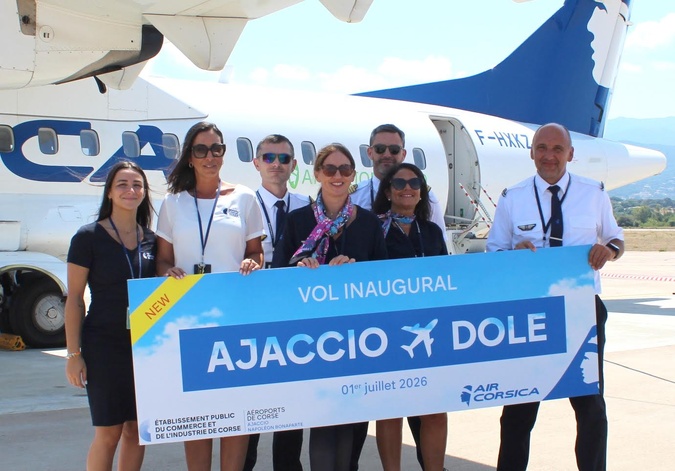 Air Corsica ouvre une liaison directe entre Ajaccio et Dole pour l'été 2026 Air Corsica ouvre une liaison directe entre Ajaccio et Dole pour l'été 2026