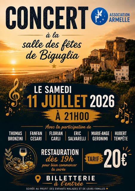 Biguglia : l’Association Armelle organise un concert solidaire au profit des enfants malades et de leurs familles