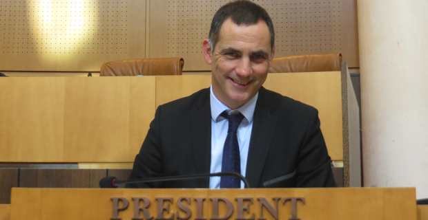 Gilles Simeoni, président du Conseil exécutif de la Collectivité territoriale de Corse (CTC).