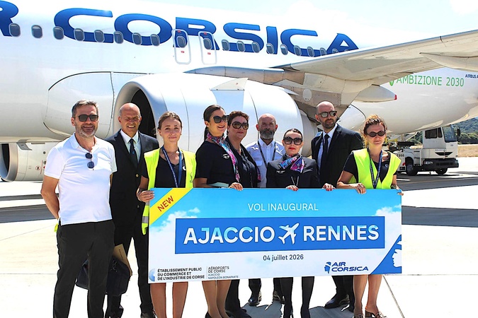 Air Corsica inaugure une nouvelle liaison directe entre Ajaccio et Rennes Air Corsica inaugure une nouvelle liaison directe entre Ajaccio et Rennes