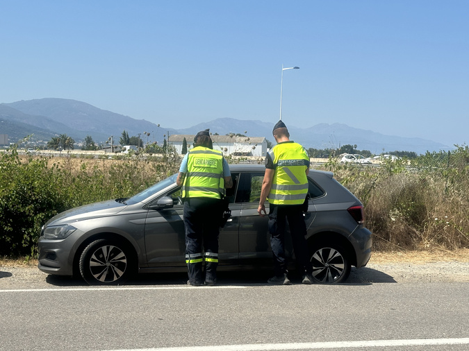 À Vescovato, un contrôle routier pour rappeler la “tolérance zéro” face aux comportements à risque
