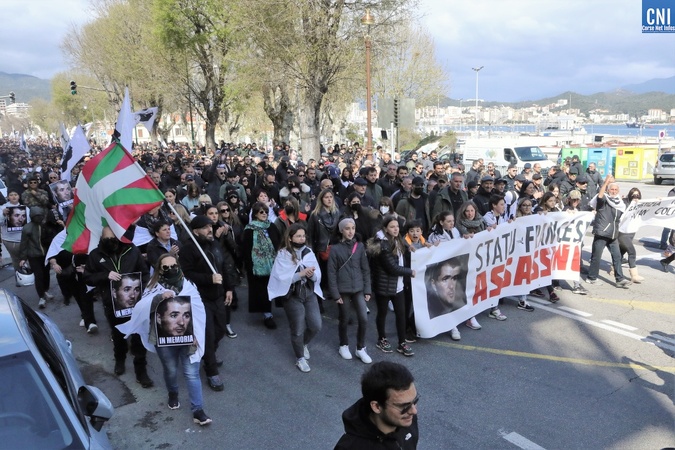 La manifestation du 3 avril 2022 à Ajaccio (Archives Michel Luccioni) La manifestation du 3 avril 2022 à Ajaccio (Archives Michel Luccioni)