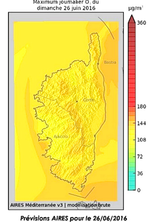 Pollution à l'Ozone : Fin de l'alerte en Corse Pollution à l'Ozone : Fin de l'alerte en Corse