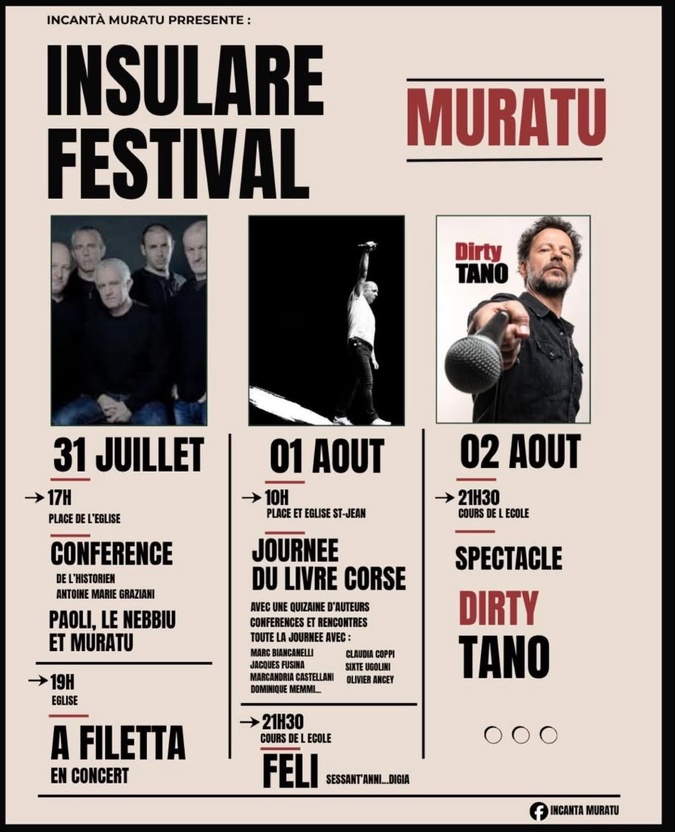 1ère édition du festival Insulare à Murato. 1ère édition du festival Insulare à Murato.