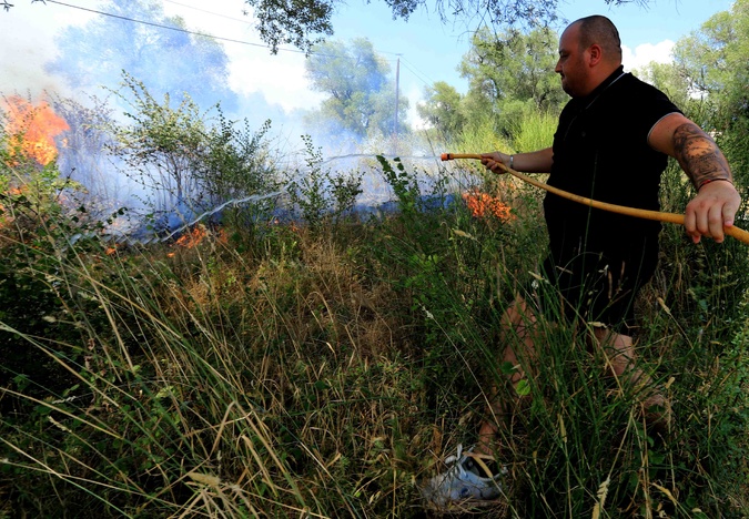 Corte - Le feu crée la panique dans le lotissement « Les Oliviers »