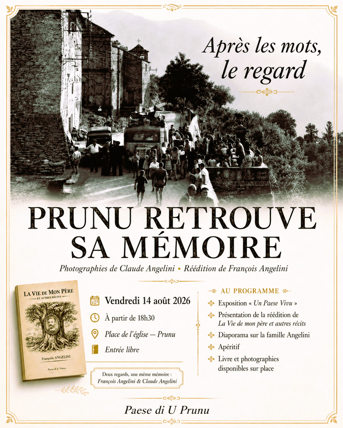 À Prunu, les Angelini racontent la mémoire du village par les mots et par l’image