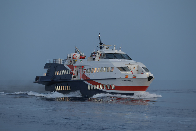 Le Christine L est arrivé à Bastia, Cors’Express prépare ses premières traversées Le Christine L est arrivé à Bastia, Cors’Express prépare ses premières traversées