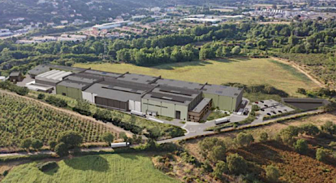 Le futur centre de tri de déchets de Monte (Crédit photo : Syvadec)