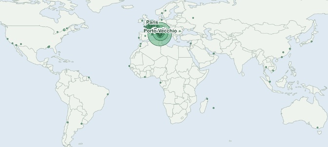 La diaspora corse dans le monde (Crédit : communiti) La diaspora corse dans le monde (Crédit : communiti)