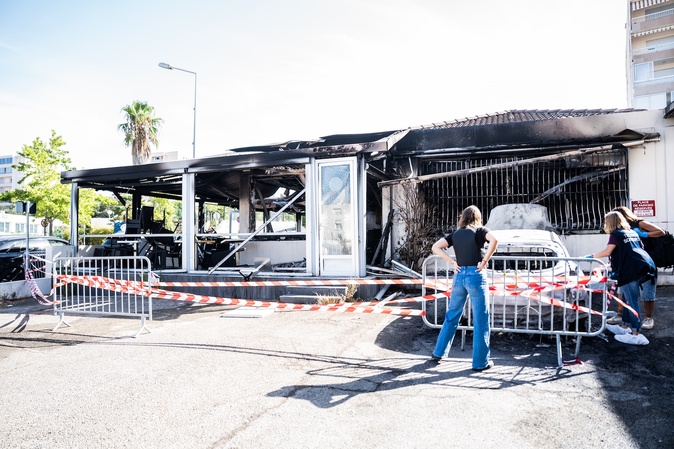 Ajaccio - Le "Bar des Lacs" ravagé par un incendie, la piste criminelle privilégiée