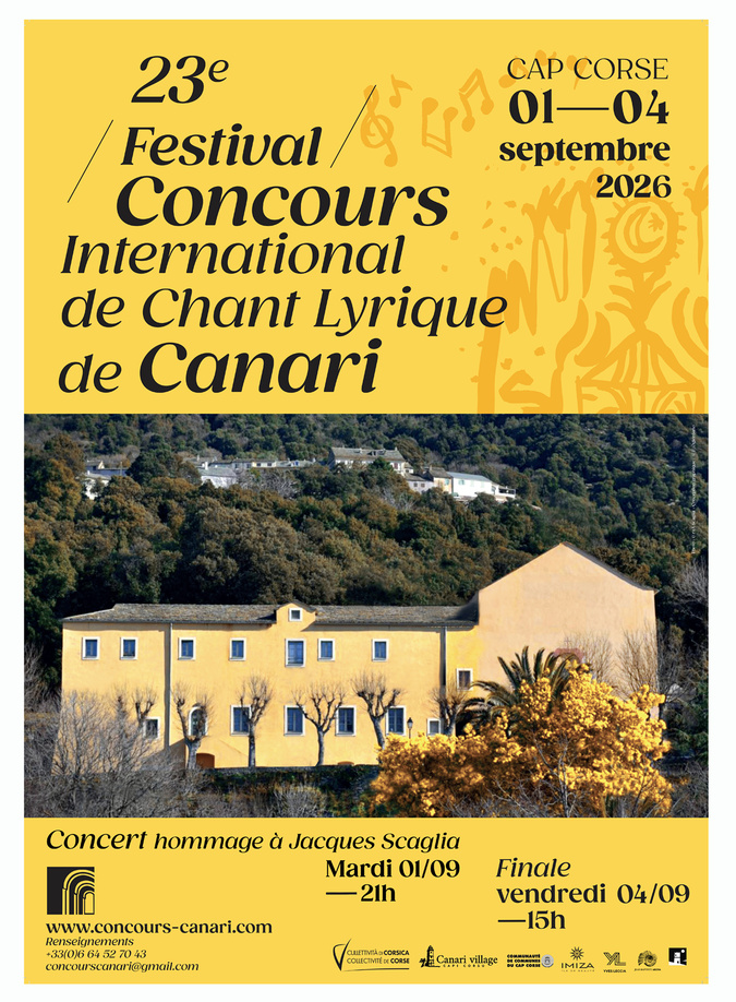 À Canari, un concert hommage à Jacques Scaglia pour ouvrir la 23e édition du concours de chant lyrique À Canari, un concert hommage à Jacques Scaglia pour ouvrir la 23e édition du concours de chant lyrique