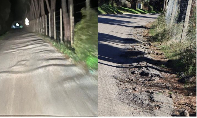 Détérioration et déformations de la chaussée et des accotements