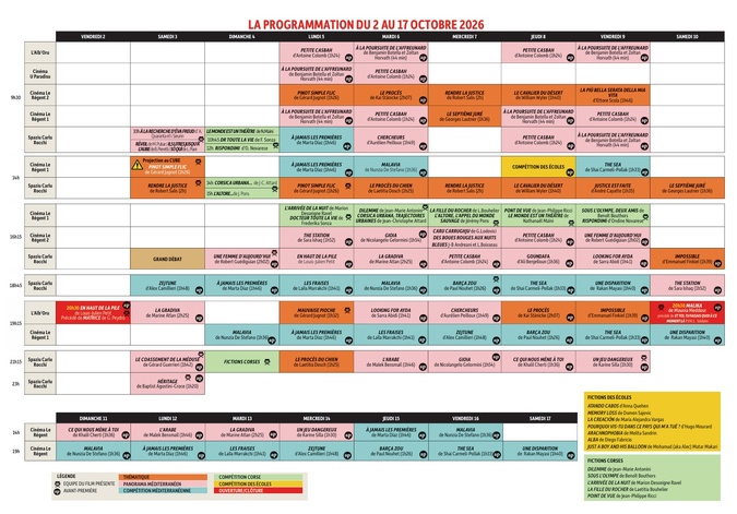 La grille de programmation La grille de programmation