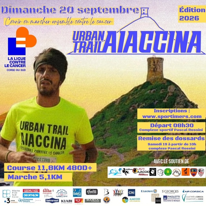 Urban Trail Aiaccina : une neuvième édition pour faire avancer la lutte contre le cancer