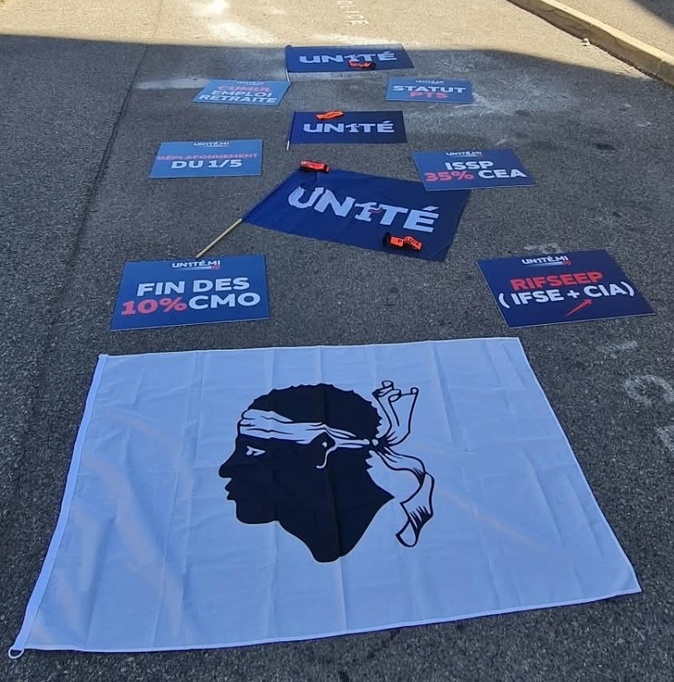 En Corse, la colère des policiers d’Un1té face au manque de moyens En Corse, la colère des policiers d’Un1té face au manque de moyens