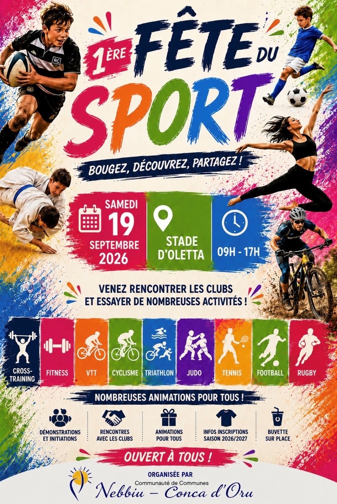 Fête du sport de la Communauté de Communes du Nebbiu-Conca d'Oru